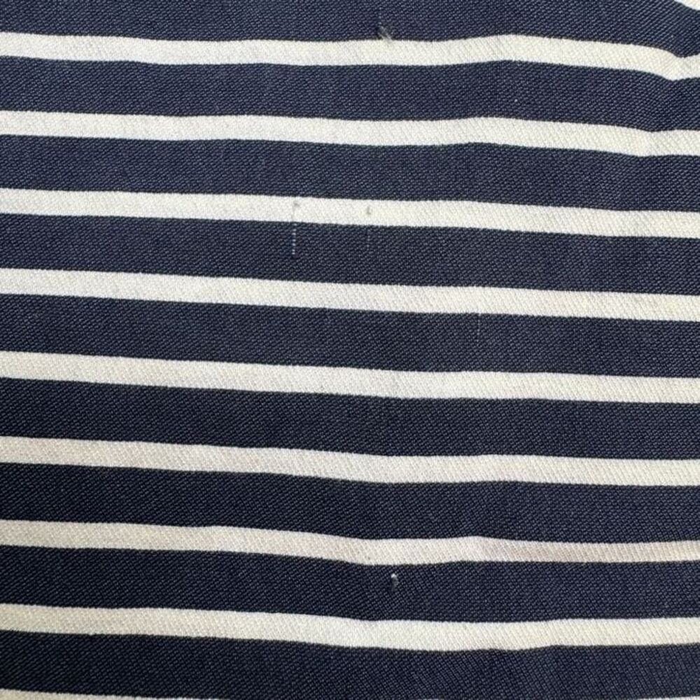 Margaret M Knee Length Pencil Skirt Womens Large Navy White Striped Work Casual - Picture 12 of 15